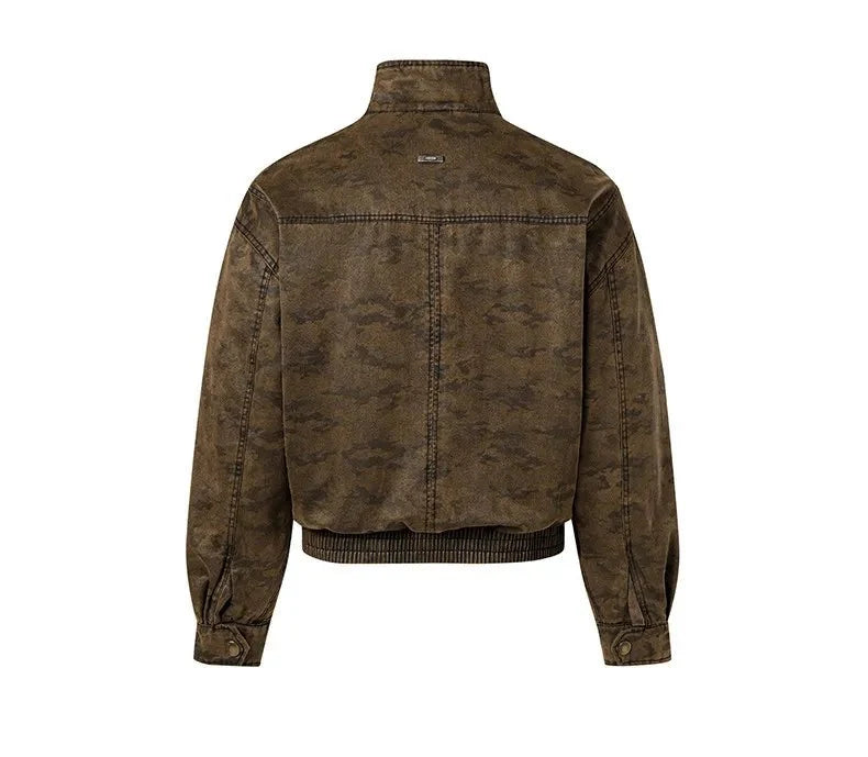 Chaqueta Moto Casual de Algodón Leo