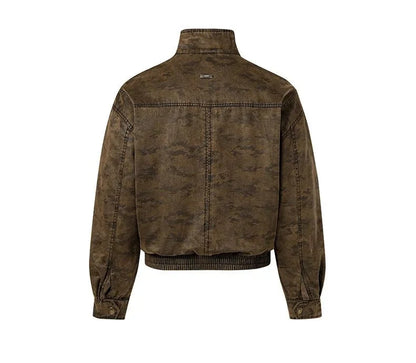 Chaqueta Moto Casual de Algodón Leo