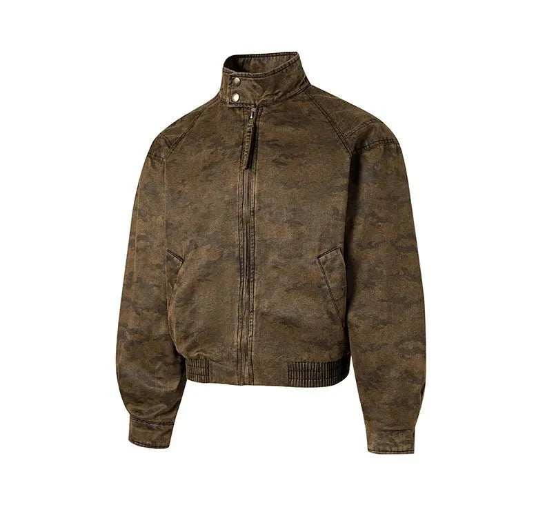 Chaqueta Moto Casual de Algodón Leo