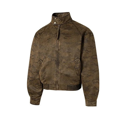 Chaqueta Moto Casual de Algodón Leo