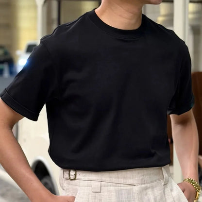 Camiseta Stretch con Cuello Redondo para Hombre