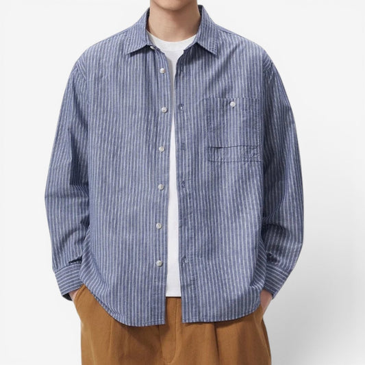 Camisa a Rayas Estilo Old Money Leo
