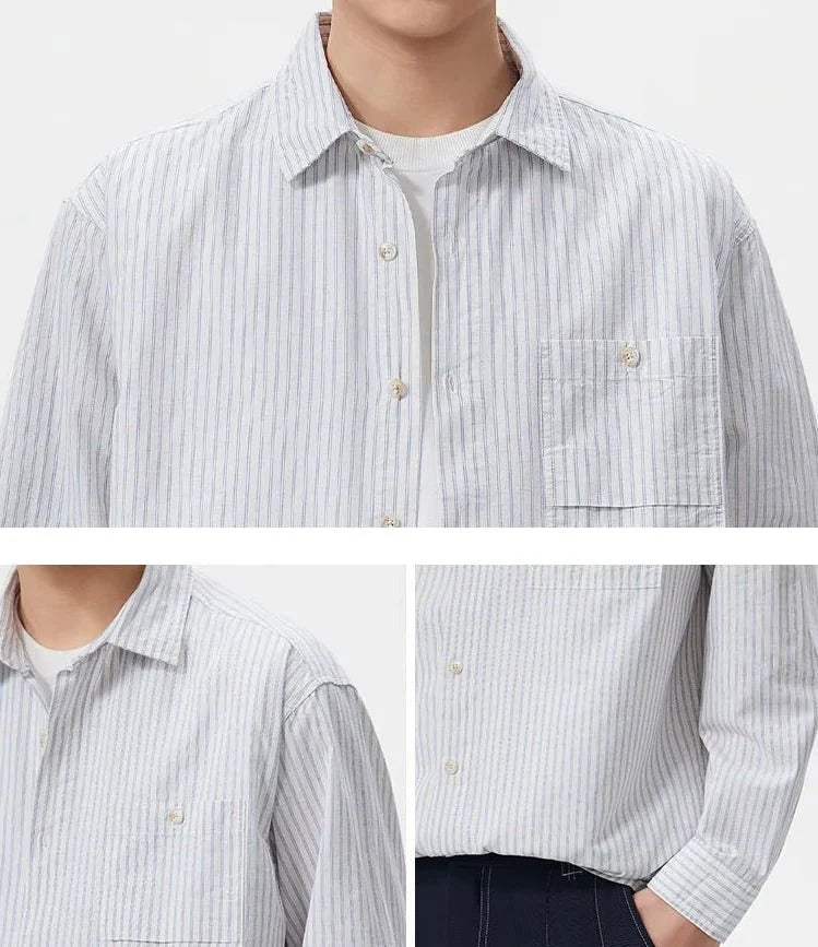 Camisa a Rayas Estilo Old Money Leo