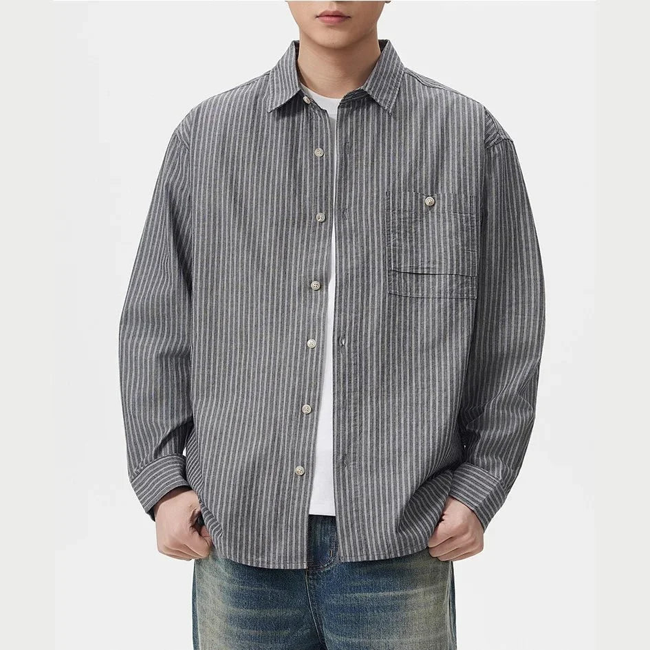 Camisa a Rayas Estilo Old Money Leo
