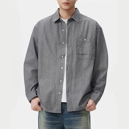 Camisa a Rayas Estilo Old Money Leo