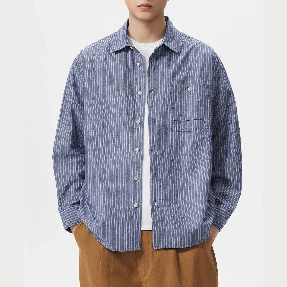 Camisa a Rayas Estilo Old Money Leo