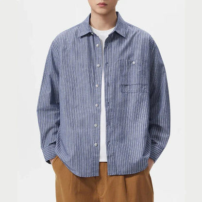Camisa a Rayas Estilo Old Money Leo
