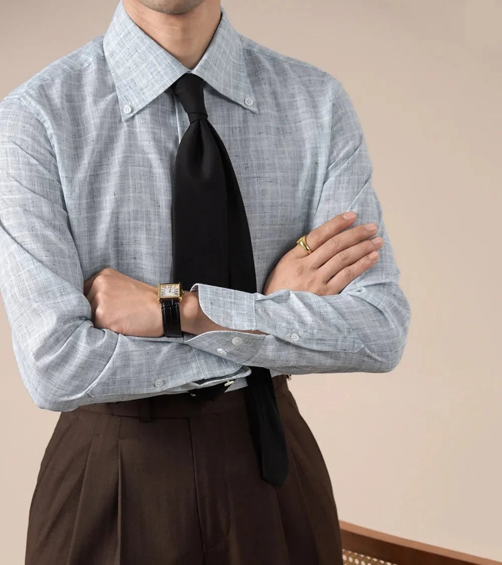 Camisa de Negocios a Cuadros Leo