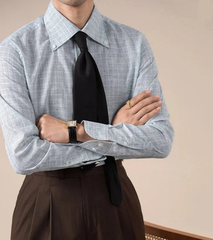 Camisa de Negocios a Cuadros Leo