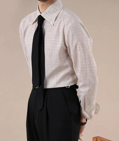 Camisa de Negocios a Cuadros Leo
