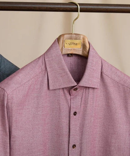 Camisa Elegante Retro de Algodón Puro Leo
