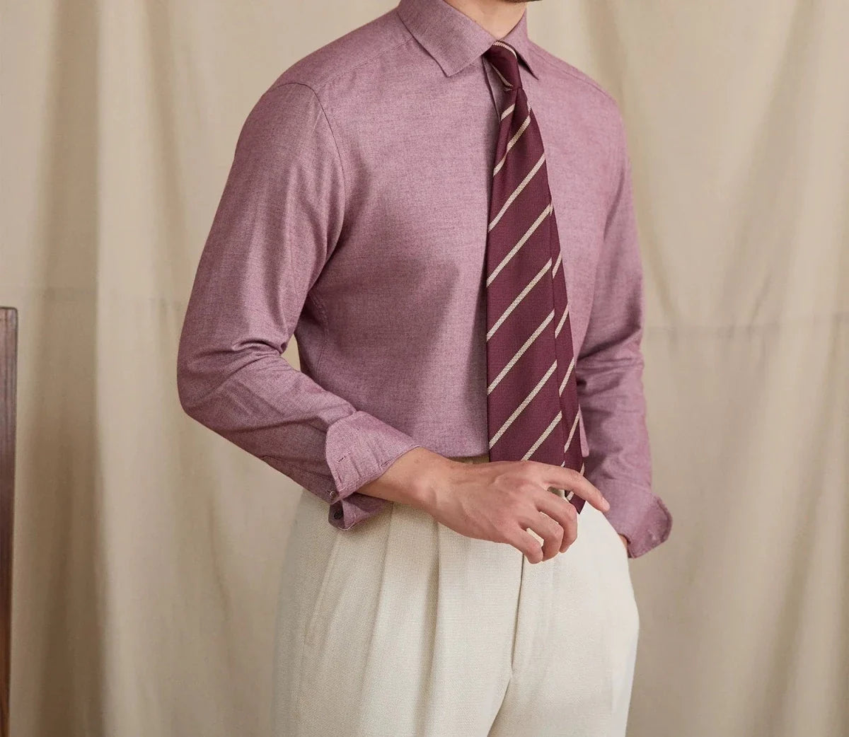 Camisa Elegante Retro de Algodón Puro Leo