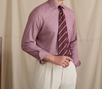 Camisa Elegante Retro de Algodón Puro Leo