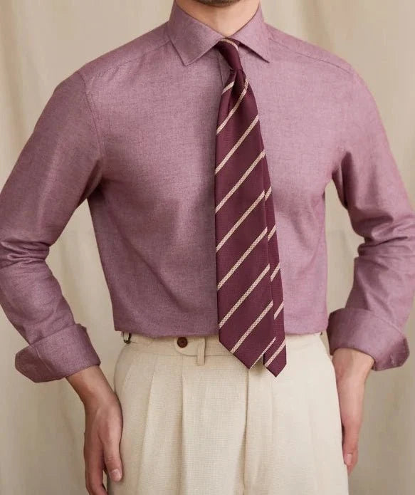 Camisa Elegante Retro de Algodón Puro Leo