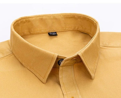 Camisa de Lujo de Algodón con Bolsillo Único