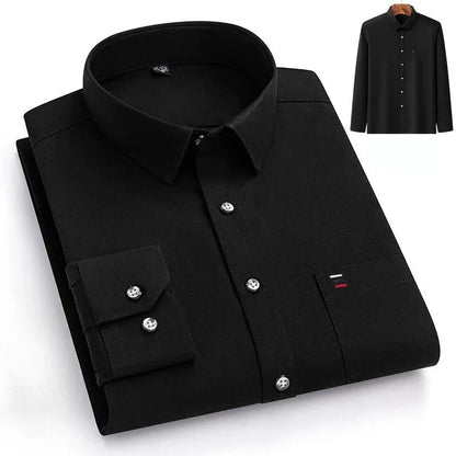 Camisa de Lujo de Algodón con Bolsillo Único
