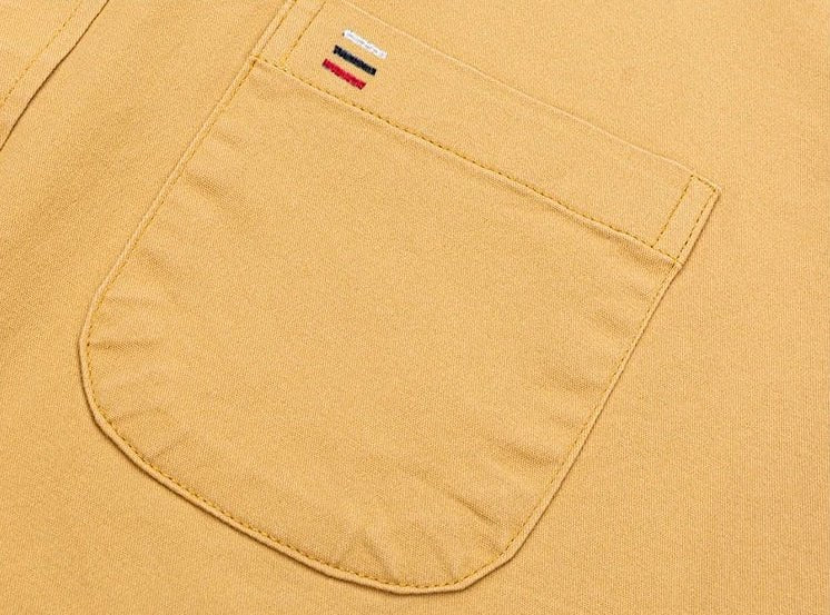 Camisa de Lujo de Algodón con Bolsillo Único