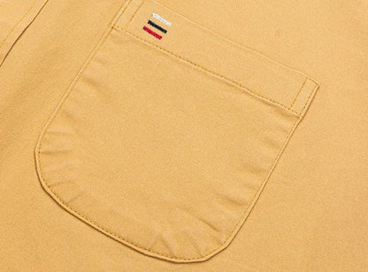 Camisa de Lujo de Algodón con Bolsillo Único
