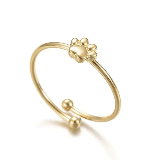 Anillo de Huella de Acero Inoxidable (Talla única)