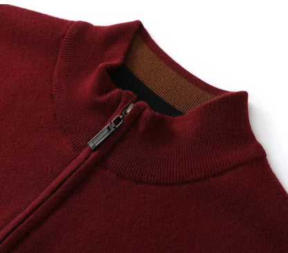 Jersey de Lana Merino con Medio Cuello