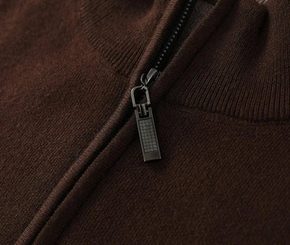 Jersey de Lana Merino con Medio Cuello