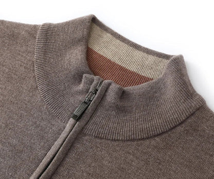 Jersey de Lana Merino con Medio Cuello