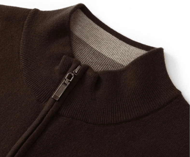Jersey de Lana Merino con Medio Cuello