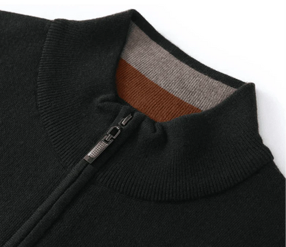 Jersey de Lana Merino con Medio Cuello