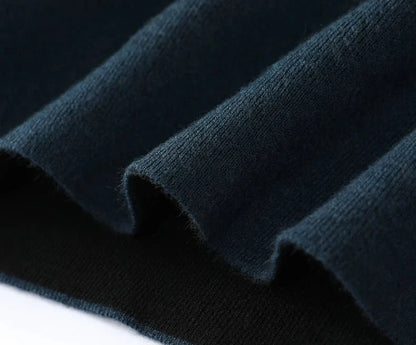 Jersey de Lana Merino con Medio Cuello