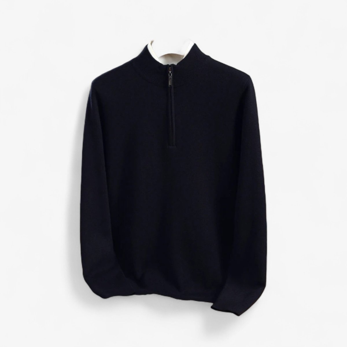Jersey de Lana Merino con Medio Cuello