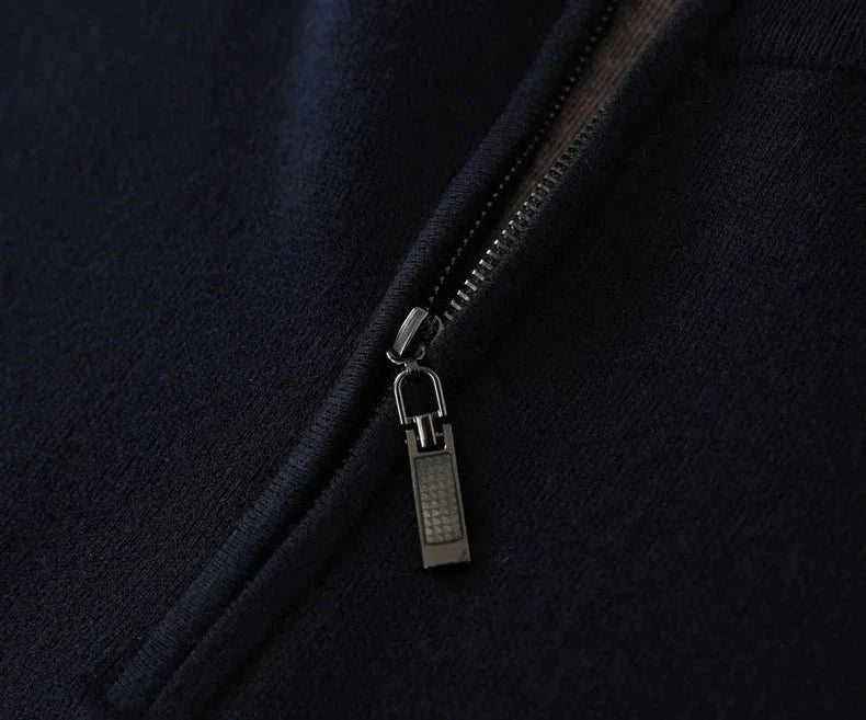 Jersey de Lana Merino con Medio Cuello
