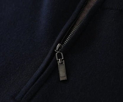Jersey de Lana Merino con Medio Cuello