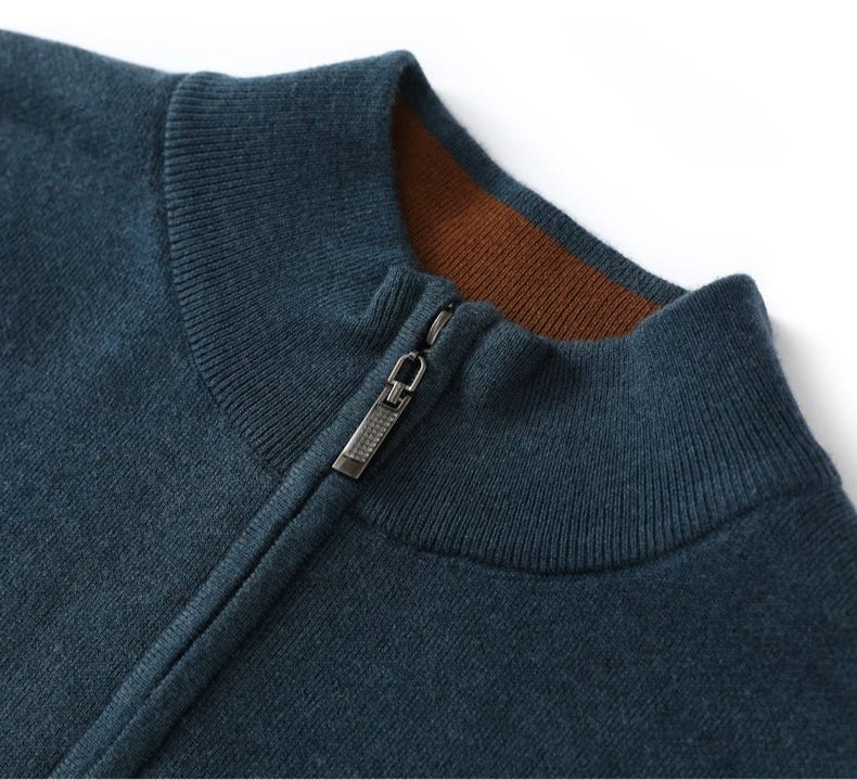 Jersey de Lana Merino con Medio Cuello
