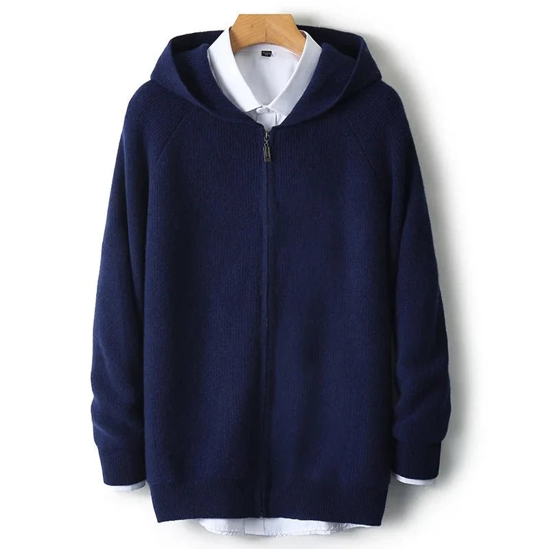 Jersey de Lana Merino con Capucha