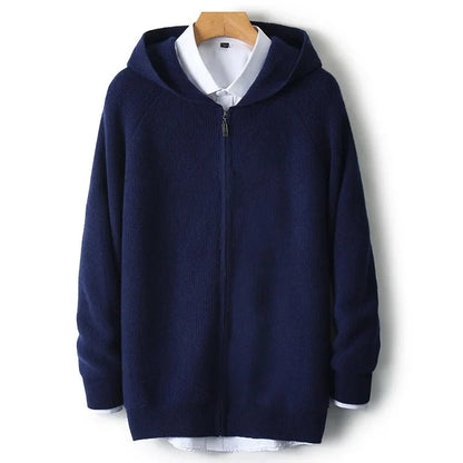 Jersey de Lana Merino con Capucha