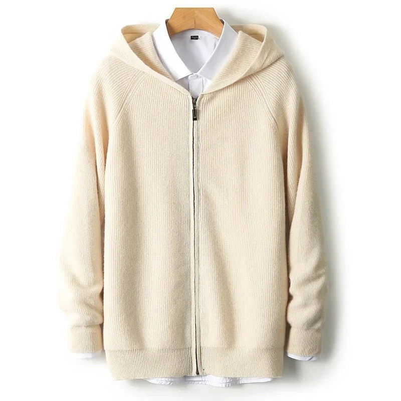 Jersey de Lana Merino con Capucha