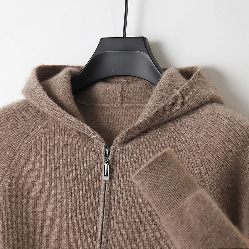 Jersey de Lana Merino con Capucha