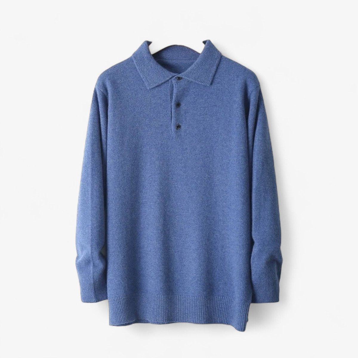 Jersey de Lana Merino Cuello Polo
