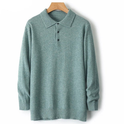 Jersey de Lana Merino Cuello Polo