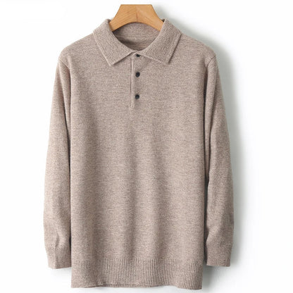 Jersey de Lana Merino Cuello Polo