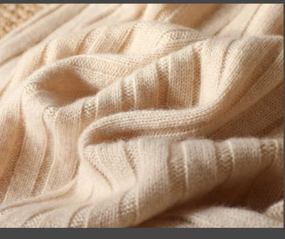 Jersey de Lana Merino Cuello Vuelto de Invierno