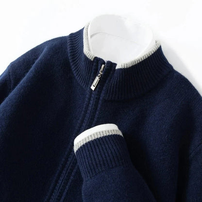 Jersey de Lana Merino con Cremallera