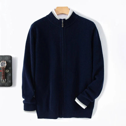 Jersey de Lana Merino con Cremallera