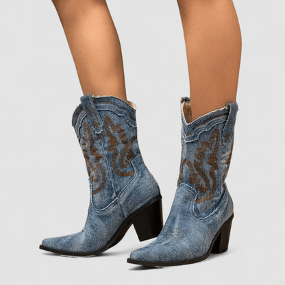 | Bottines en Denim Orthopédique Selena
