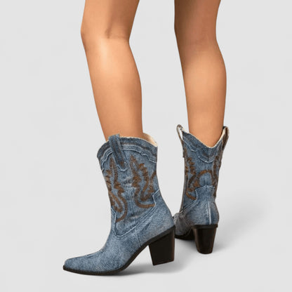| Bottines en Denim Orthopédique Selena