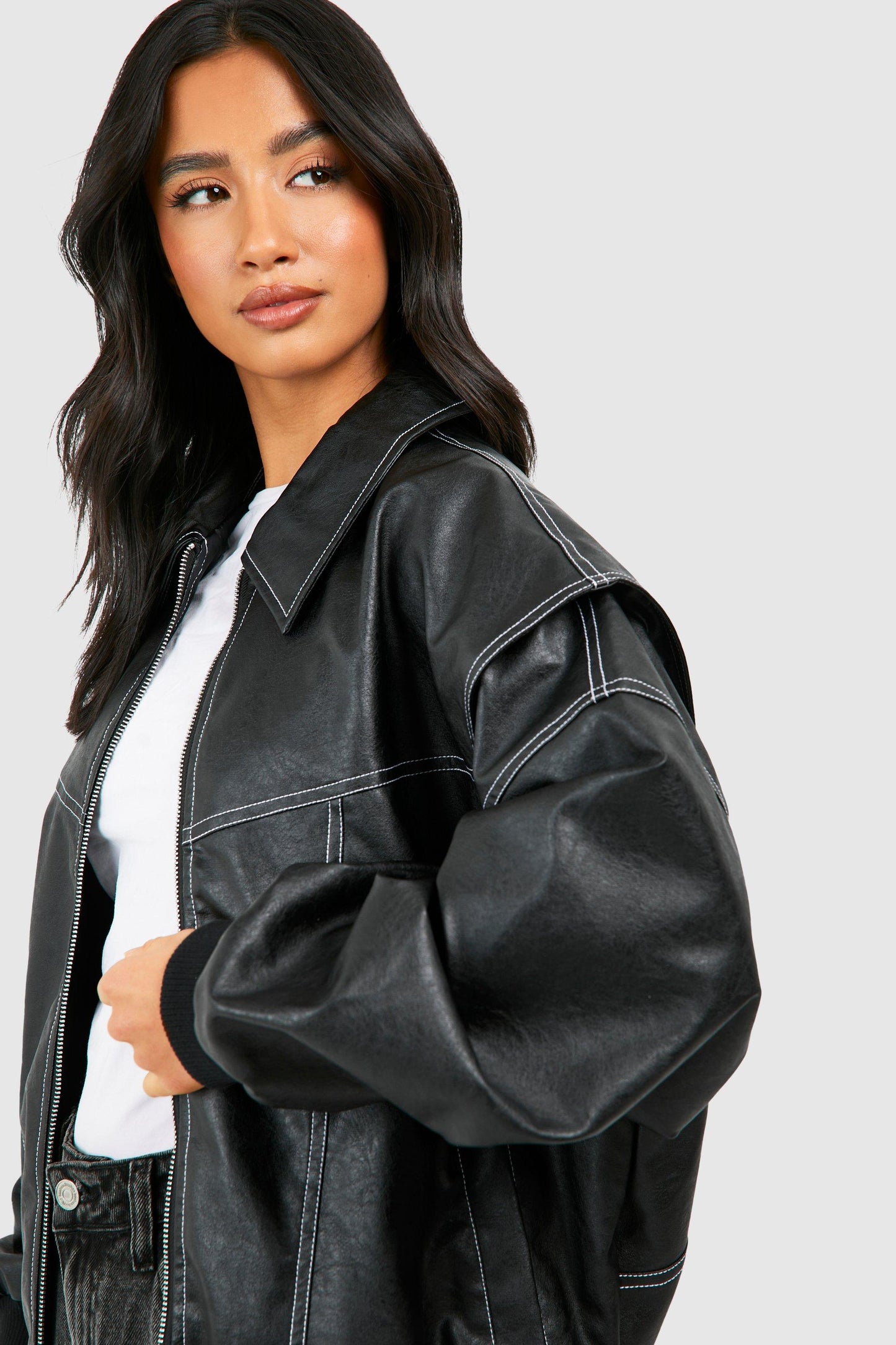 Cazadora bomber oversize
