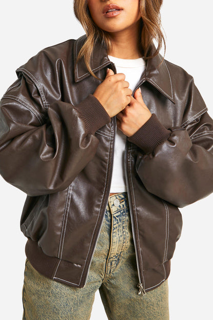 Cazadora bomber oversize