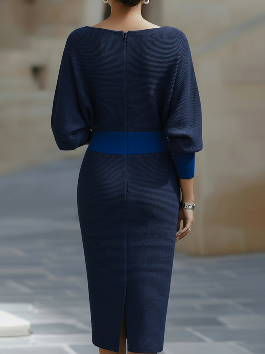 Clarisse | Vestido Midi Drapeado Elegante e Intemporal