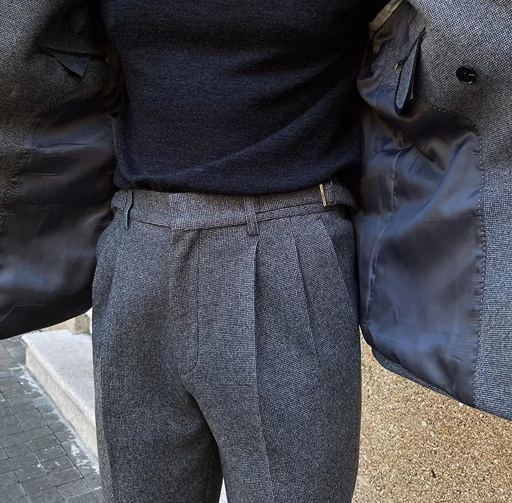 Traje Cruzado de Estilo Italiano para Hombre