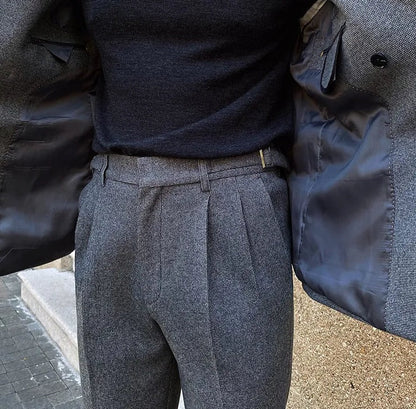 Traje Cruzado de Estilo Italiano para Hombre